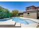 Wonderful backyard pool and spa combination, perfect for relaxation and entertaining in a private setting at 10520 Maystar Ln, Las Vegas, NV 89135