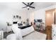 Inviting bedroom features a cozy rug, and a convenient desk space at 212 Harris Peak St, Las Vegas, NV 89138