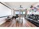 Spacious theater room boasts large screen, comfortable seating, and a balcony at 212 Harris Peak St, Las Vegas, NV 89138