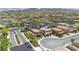 A beautiful neighborhood featuring landscaped yards and tile roofs, nestled in a scenic mountain valley at 2154 Tortona St, Henderson, NV 89044
