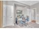 Home office with a modern desk setup and multiple monitors, offering a great workspace at 2154 Tortona St, Henderson, NV 89044