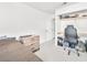 Simple bedroom featuring light walls, closet, and workstation at 2337 Sierra Sunrise St, Las Vegas, NV 89156
