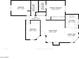 Layout design illustrating the floor plan of the residence with labeled dimensions at 2337 Sierra Sunrise St, Las Vegas, NV 89156