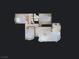 Bird's eye view of the floorplan of the home, illustrating the layout and spatial relationships at 2337 Sierra Sunrise St, Las Vegas, NV 89156