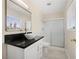 Contemporary bathroom with a stylish vessel sink, updated vanity, and a glass-enclosed shower for a spa-like feel at 2375 Marion St, Las Vegas, NV 89104