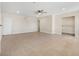 Large bedroom with tile flooring, neutral walls, and abundant closet space, ready for personalization at 2375 Marion St, Las Vegas, NV 89104