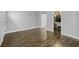 Bright bedroom featuring hardwood floors and a walk-in closet at 258 Chamomile Dr, Henderson, NV 89015