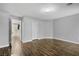 Spacious bedroom featuring hardwood floors and a neutral color palette, offering a calming atmosphere at 258 Chamomile Dr, Henderson, NV 89015