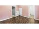 Light-filled bedroom boasts wood floors, neutral walls, and ample closet space at 258 Chamomile Dr, Henderson, NV 89015