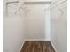 Spacious closet with shelving and laminate flooring provides ample storage space at 3135 S Mojave Rd # 152, Las Vegas, NV 89121