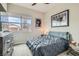 Cozy bedroom with a plush bed, stylish decor, and a serene ambiance at 3395 Sleeping Hills Ave, Henderson, NV 89044