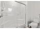Bathroom with glass enclosed shower at 3517 Arcadian King Ave, Las Vegas, NV 89106