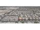 Wide aerial view of an attractive planned community with desert landscaping and modern architecture at 4153 Solace St, Las Vegas, NV 89135