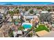 Overhead shot of property with a pool, spacious yard, providing privacy in this beautiful community at 4302 Newhaven Dr, Las Vegas, NV 89147
