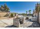 Backyard featuring a built-in BBQ, outdoor seating, and a pool at 4302 Newhaven Dr, Las Vegas, NV 89147