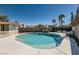Sparkling backyard pool with a pristine concrete surround, perfect for summer relaxation and entertainment at 4302 Newhaven Dr, Las Vegas, NV 89147