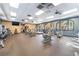 Well-equipped fitness center features modern exercise equipment and large windows at 4650 Ranch House Rd # 86, North Las Vegas, NV 89031