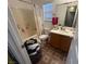 Cozy bathroom with a shower-tub and a vanity with storage at 5281 Starter Ave, Las Vegas, NV 89156