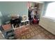 Bedroom with closet, dresser, storage shelves and boxes at 5281 Starter Ave, Las Vegas, NV 89156