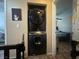 Modern stacked washer and dryer units in a designated laundry area at 5281 Starter Ave, Las Vegas, NV 89156