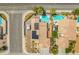 Overhead view showcasing the pool, solar panels, RV parking, and well-maintained landscaping at 5421 Tourmaline St, Las Vegas, NV 89130