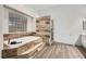 Stylish main bathroom featuring a soaking tub, separate shower, and tile accents at 5638 Wild Olive St, Las Vegas, NV 89118