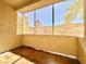 Enclosed balcony offers privacy and views of the surrounding neighborhood at 5710 E Tropicana Ave # 1055, Las Vegas, NV 89122