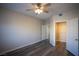 Spacious bedroom with ceiling fan and closet at 6160 Rumrill St # 121, Las Vegas, NV 89113