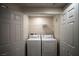 Interior laundry room with washer and dryer at 6160 Rumrill St # 121, Las Vegas, NV 89113