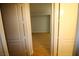 Hallway with a clear view of the hardwood floor and a room at 62 E Serene Ave # 129, Las Vegas, NV 89123