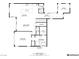 Layout of the home's first floor which includes the kitchen, living room, bedroom, and office at 8126 Majestic Bighorn St, Las Vegas, NV 89166
