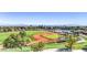 View of a baseball field, and the surrounding city skyline at 9812 Folsom Dr, Las Vegas, NV 89134