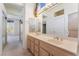 Bright bathroom features a double vanity and plenty of storage space at 9812 Folsom Dr, Las Vegas, NV 89134