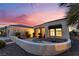 Inviting courtyard with desert landscaping, providing a serene and private outdoor space at 9812 Folsom Dr, Las Vegas, NV 89134