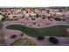 Panoramic aerial shot of the Sun City Summerlin golf course offering scenic views of the community at 9812 Folsom Dr, Las Vegas, NV 89134