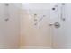 A bright and clean shower stall is ready for move-in at 9812 Folsom Dr, Las Vegas, NV 89134