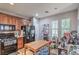 Functional kitchen with modern appliances, wood cabinetry, and space for storage at 9822 Opal Bridge Ct, Las Vegas, NV 89178