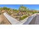 Scenic community walking path with lush landscaping and neighborhood view at 9822 Opal Bridge Ct, Las Vegas, NV 89178