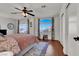 Spacious bedroom with stylish curtains and plenty of natural light at 10046 Floragold Ct, Las Vegas, NV 89147