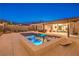 Stunning pool area with a built-in spa, lounge chairs, and a covered patio for outdoor living at 10149 Terrastone Dr, Las Vegas, NV 89148