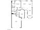 Detailed floor plan outlining the layout of the home including the primary bedroom, living room, and kitchen at 10720 Sky Meadows Ave, Las Vegas, NV 89134