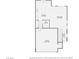 Detailed floor plan of the first level highlighting the kitchen, living room, garage, and bathroom at 10744 Yarmouth Bay Ct, Las Vegas, NV 89179