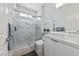 Contemporary bathroom featuring a glass-enclosed shower and vessel sink at 2029 Poppywood Ave, Henderson, NV 89012