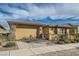 Charming single-story home featuring a two-car garage, brick driveway, and well-maintained landscaping at 262 Inflection St, Henderson, NV 89011