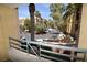 Exterior view of property from a patio with greenry in view at 270 E Flamingo Rd # 136, Las Vegas, NV 89169