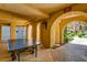Outdoor game area with a ping pong table, lighting and views at 270 E Flamingo Rd # 136, Las Vegas, NV 89169