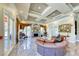 Elegant lobby featuring marble floors, fireplace and comfortable seating at 270 E Flamingo Rd # 136, Las Vegas, NV 89169