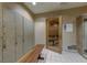 Locker room with a sauna and shower area at 270 E Flamingo Rd # 136, Las Vegas, NV 89169
