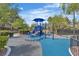 Community playground with climbing structures, slides, and shaded seating areas for outdoor fun at 2826 Barrow Downs St, Las Vegas, NV 89135