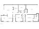 Detailed floor plan showcasing the layout of the home, including the bedrooms, kitchen, and living areas at 3142 Espanol Dr, Las Vegas, NV 89121